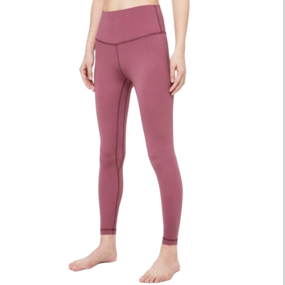 🍋LULU Lemon High Waisted Mauve Leggings Size 6